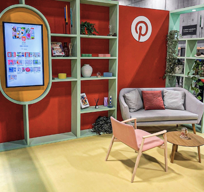 Stand Pinterest sur le salon du DIY et des loisirs créatifs, Créations & savoir-faire 