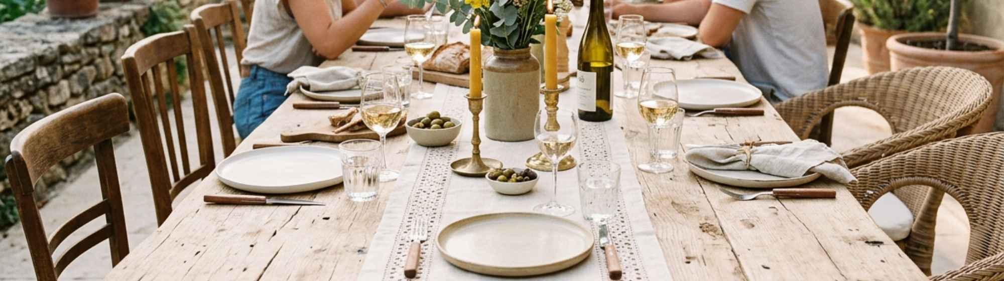 Groupe de personnes partageant un repas en extérieur