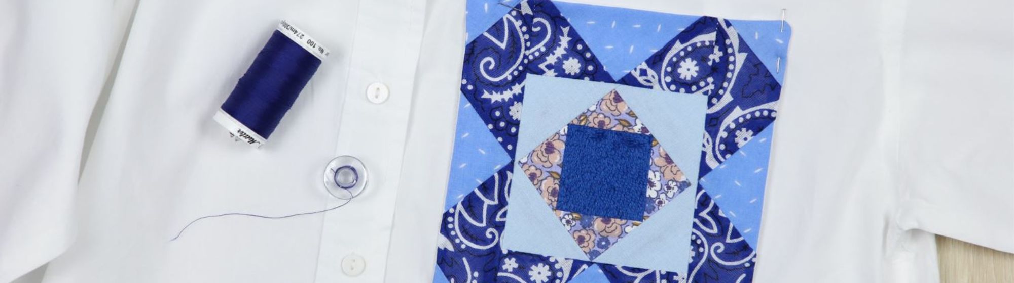 Chemise personnalisée avec une poche en patchwork