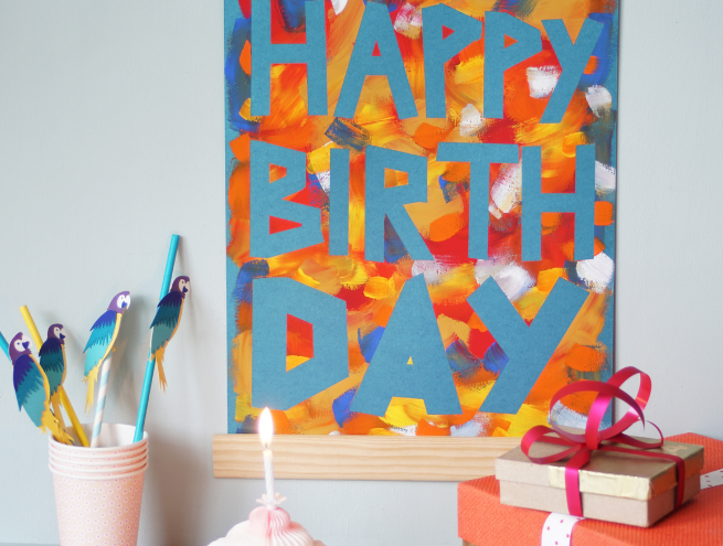 Etape 8 du tuto pour réaliser une banderole d'anniversaire