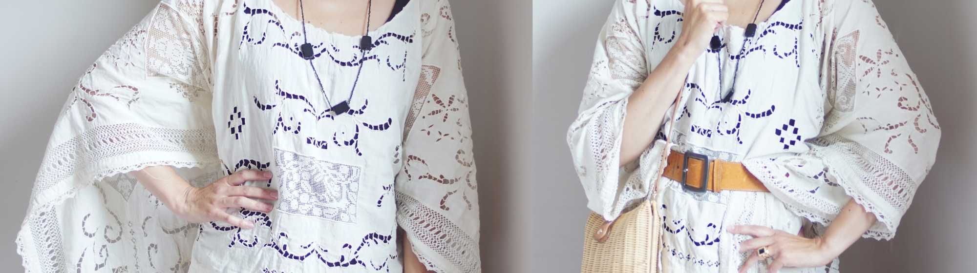 Veste kimono terminée prête à porter